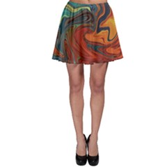 Abstract Art Pattern Skater Skirt