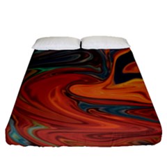 Abstract Art Pattern Fitted Sheet (queen Size)