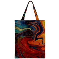 Abstract Art Pattern Zipper Classic Tote Bag