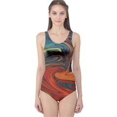 Abstract Art Pattern One Piece Swimsuit