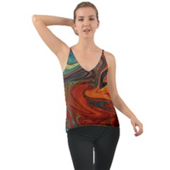 Abstract Art Pattern Chiffon Cami