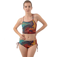 Abstract Art Pattern Mini Tank Bikini Set by HermanTelo