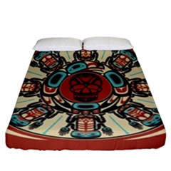 Grateful Dead Pacific Northwest Cover Fitted Sheet (california King Size) by Sapixe