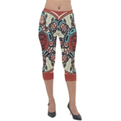 Grateful Dead Pacific Northwest Cover Lightweight Velour Capri Leggings  by Sapixe