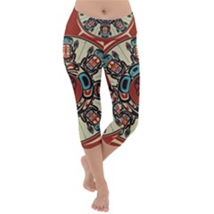 Grateful Dead Pacific Northwest Cover Lightweight Velour Capri Yoga Leggings by Sapixe