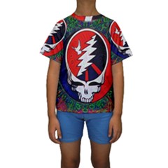 Grateful Dead Kids  Short Sleeve Swimwear