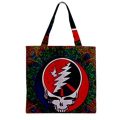 Grateful Dead Zipper Grocery Tote Bag