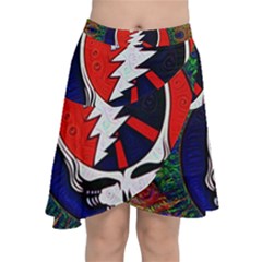 Grateful Dead Chiffon Wrap Front Skirt