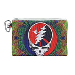 Grateful Dead Canvas Cosmetic Bag (large)