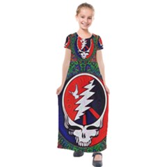 Grateful Dead Kids  Short Sleeve Maxi Dress