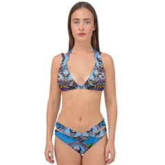 Grateful Dead Wallpapers Double Strap Halter Bikini Set