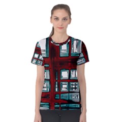 Abstract Color Background Form Women s Cotton Tee