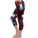 Abstract Color Background Form Capri Winter Leggings  View2