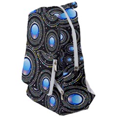 Abstract Glossy Blue Travelers  Backpack