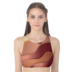 Autumn Copper Gradients Tank Bikini Top by HermanTelo