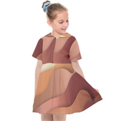 Autumn Copper Gradients Kids  Sailor Dress