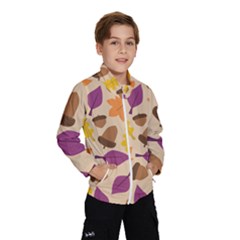 Acorn Leaves Pattern Kids  Windbreaker