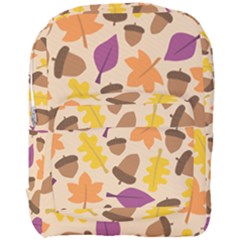 Acorn Leaves Pattern Full Print Backpack by HermanTelo