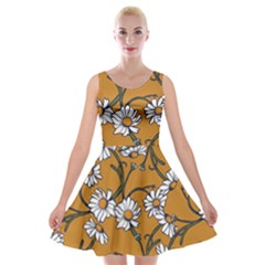 Daisy Velvet Skater Dress by BubbSnugg