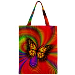 Arrangement Butterfly Zipper Classic Tote Bag by HermanTelo