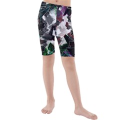 Abstract Science Fiction Kids  Mid Length Swim Shorts