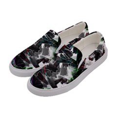 Abstract Science Fiction Women s Canvas Slip Ons