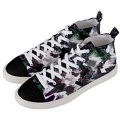 Abstract Science Fiction Men s Mid-top Canvas Sneakers