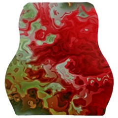 Abstract Stain Red Seamless Car Seat Velour Cushion  by HermanTelo