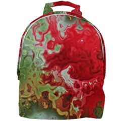 Abstract Stain Red Seamless Mini Full Print Backpack