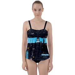 City Town Twist Front Tankini Set by snowwhitegirl