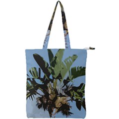 Palm Tree Double Zip Up Tote Bag