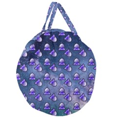 Kawaii Space Rocket Pattern Giant Round Zipper Tote by snowwhitegirl