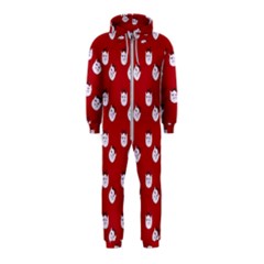 Lazy Bat One Red Pattern Hooded Jumpsuit (Kids)