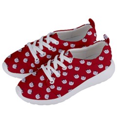 Lazy Bat One Red Pattern Women s Lightweight Sports Shoes