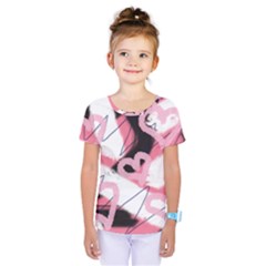 Heart Abstract Kids  One Piece Tee