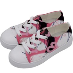 Heart Abstract Kids  Low Top Canvas Sneakers