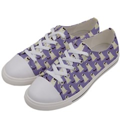 Halloween Ghost Bat Women s Low Top Canvas Sneakers