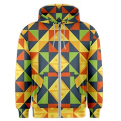Background Geometric Color Plaid Men s Zipper Hoodie by Mariart