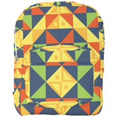 Background Geometric Color Plaid Full Print Backpack