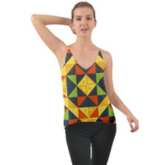 Background Geometric Color Plaid Chiffon Cami by Mariart