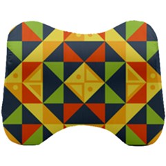 Background Geometric Color Plaid Head Support Cushion by Mariart