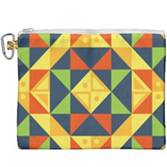 Background Geometric Color Plaid Canvas Cosmetic Bag (xxxl) by Mariart