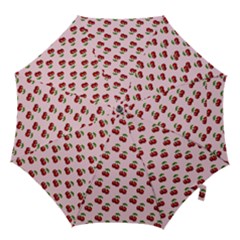 Retro Pink Cherries Hook Handle Umbrellas (large) by snowwhitegirl