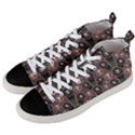 Abstract Pattern Green Men s Mid-Top Canvas Sneakers View2