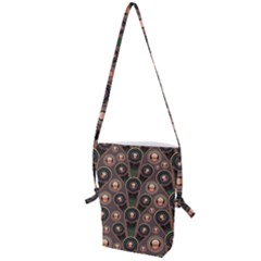 Abstract Pattern Green Folding Shoulder Bag by HermanTelo