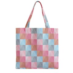 Background Pastel Zipper Grocery Tote Bag