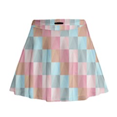 Background Pastel Mini Flare Skirt by HermanTelo