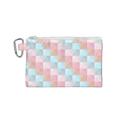 Background Pastel Canvas Cosmetic Bag (small) by HermanTelo