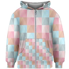 Background Pastel Kids  Zipper Hoodie Without Drawstring by HermanTelo