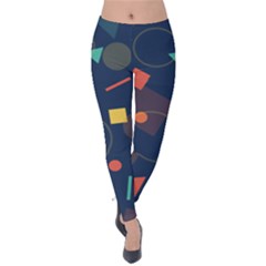 Background Geometric Velvet Leggings by HermanTelo